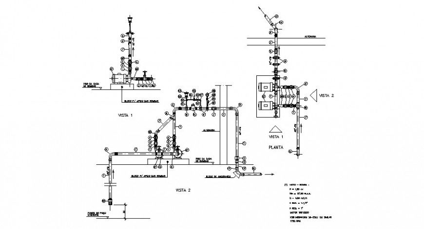Mechanical pump units detail blocks layout autocad file