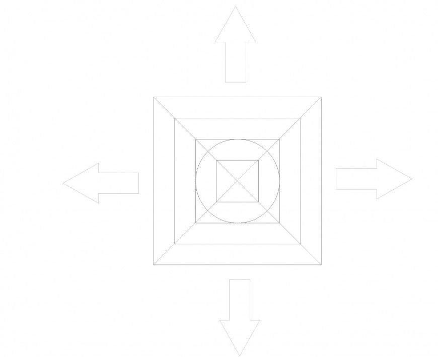 Mechanical supply grille dwg file