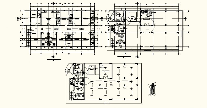 Medical clinic construction detail drawing in dwg AutoCAD file.