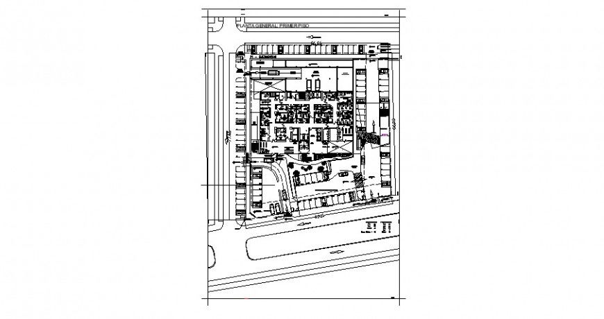 Medical clinic distribution layout plan cad drawing details dwg file