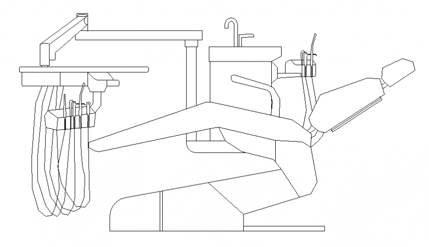 Medical clinic furniture blocks cad drawing details dwg file