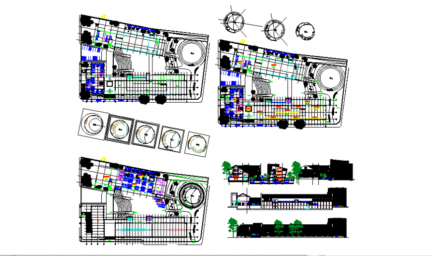 Medical collage floor plan in dwg file.