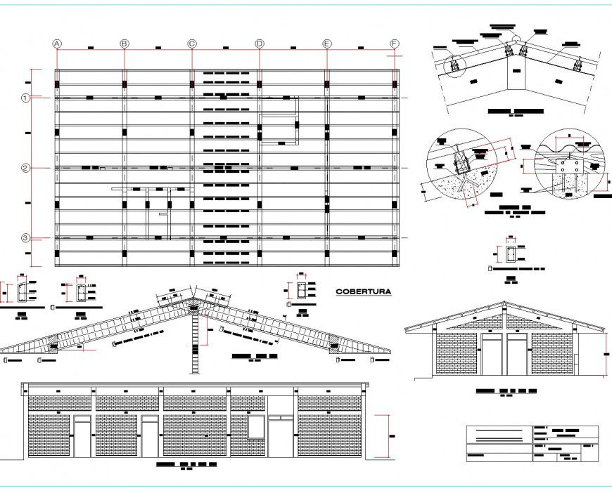 Medical store and roofing layout file