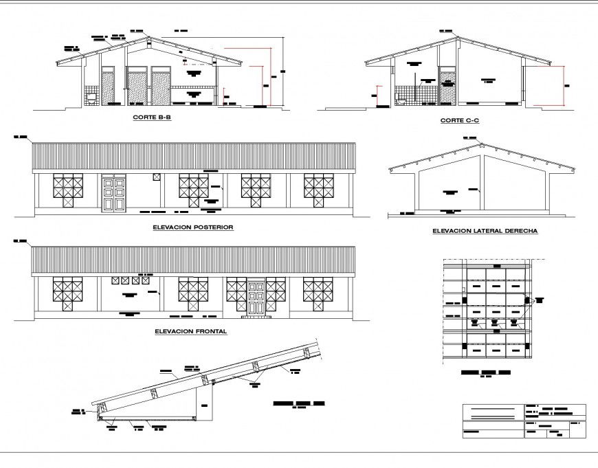Medical store structure autocad file