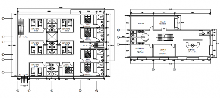 Meditation and relaxation Centre floor plan in auto cad