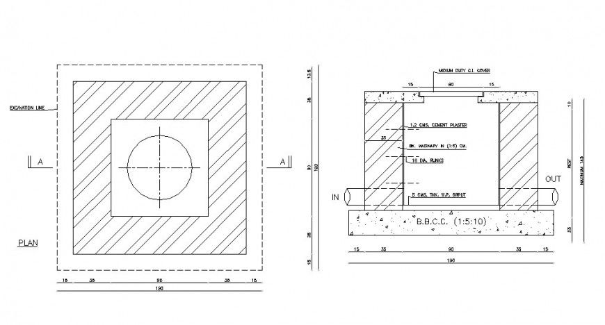 Medium duty ceiling cover plan and cad structure details dwg file