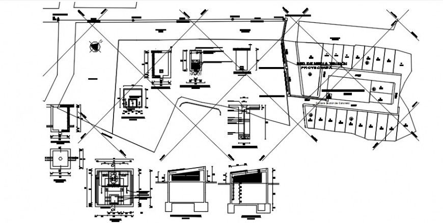 Medium voltage electrical installation urbanization cad drawing details dwg file