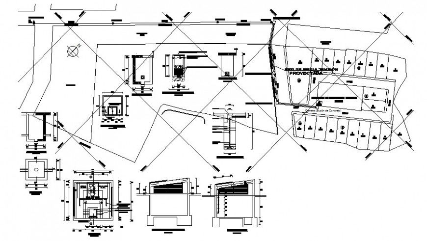 Medium voltage installation urbanization drawings 2d view autocad file