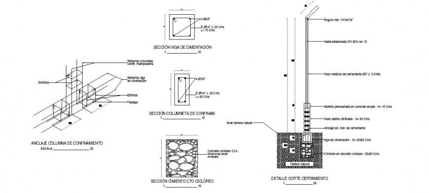 Metal light pole detail drawing in dwg AutoCAD file.