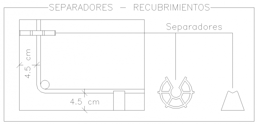Metal separator machine drawing in dwg AutoCAD file.