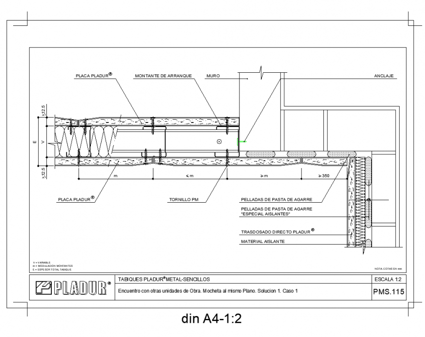 Metallic solid structure detail elevation layout file