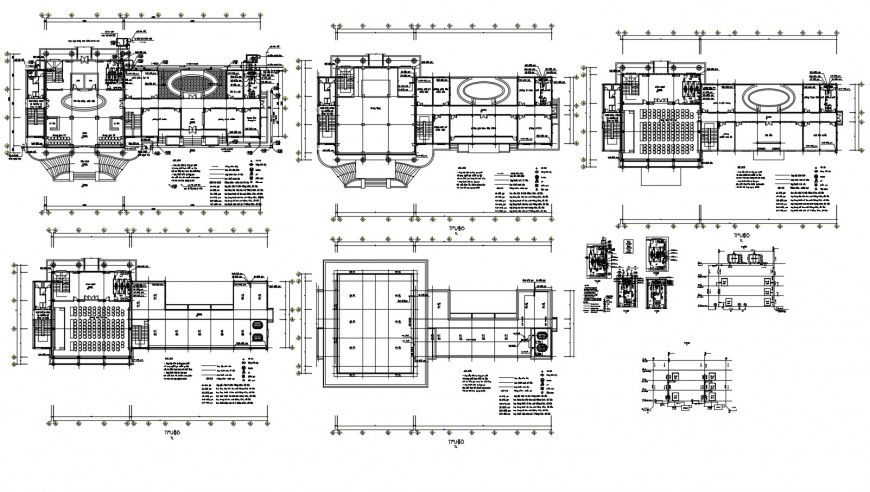 Metbang multiplex theater floor plan and auto-cad drawing details dwg file
