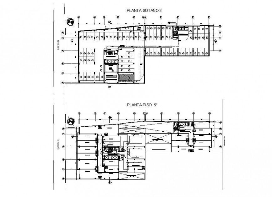 Metropolitan sprinkle system of third and fifth floor cad drawing details dwg file