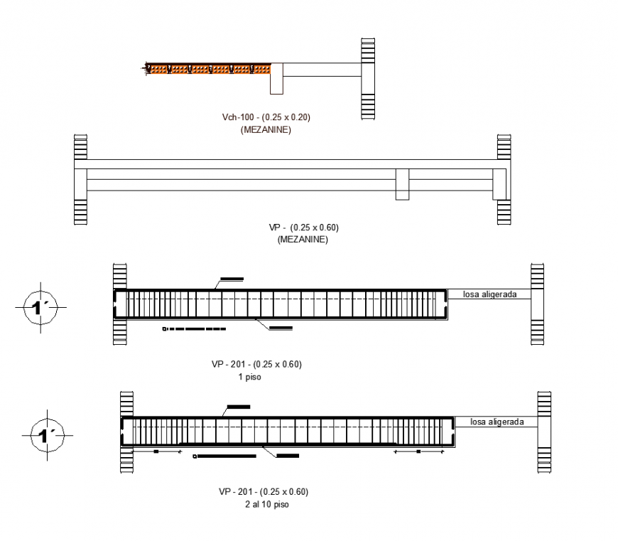 Mezzanine floor plan construction detail dwg file