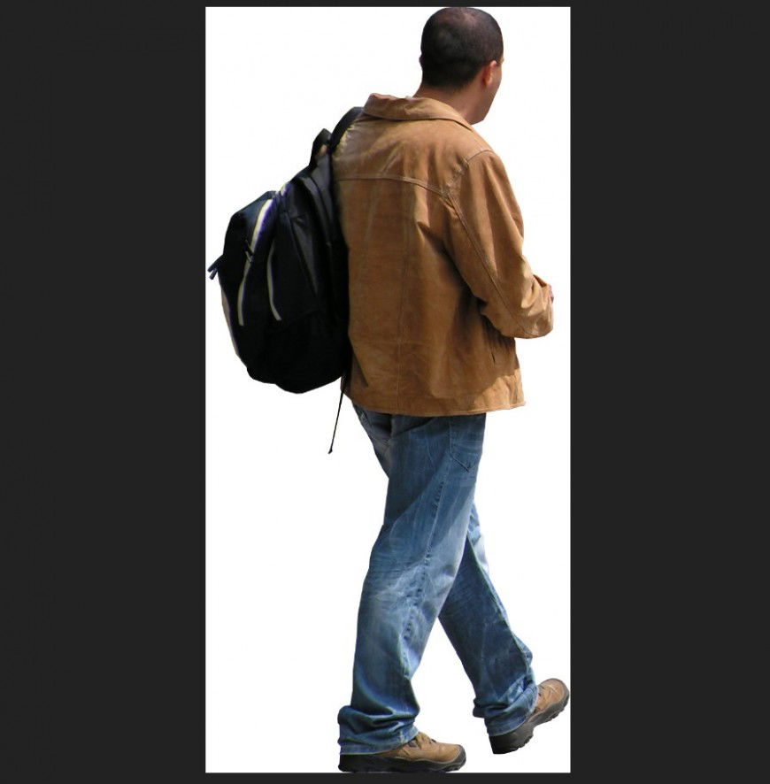 Middle aged man 3d model detail layout photo file