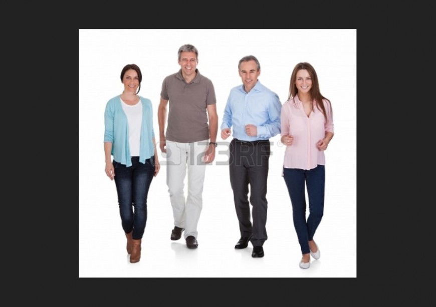 Middle aged people CAD blocks 3d model layout file