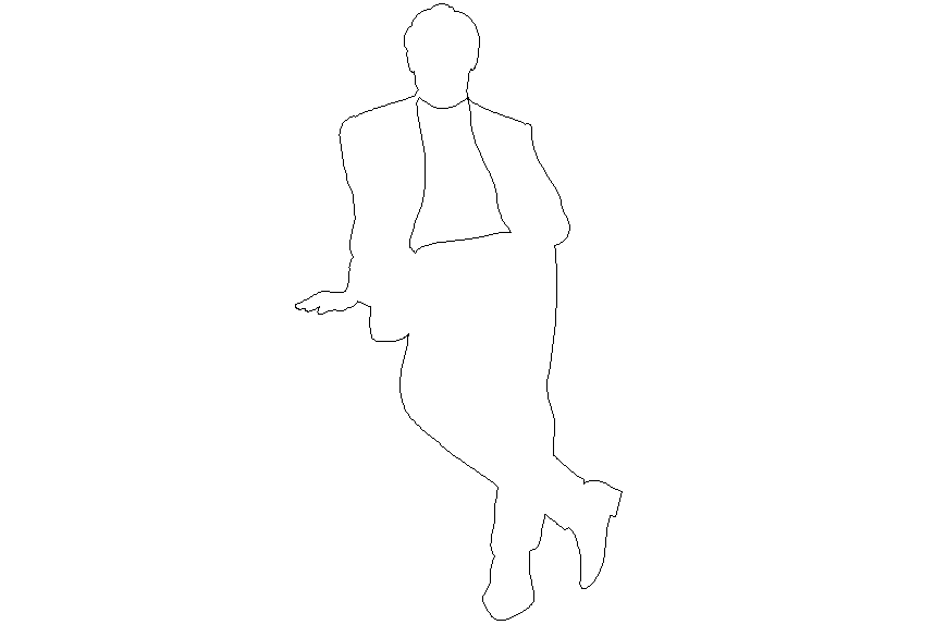 Middle class people layout 2 d detail dwg file