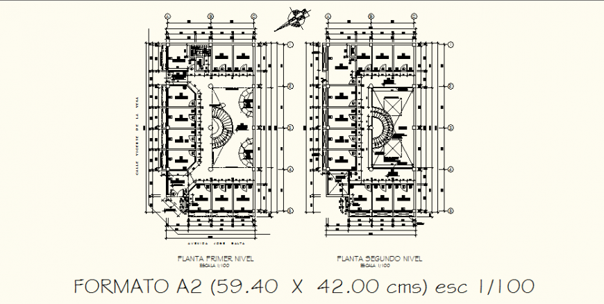 Mini shopping mall building layout plan in dwg AutoCAD file.