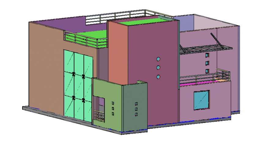 Minimalist house 3d design details includes renders dwg file