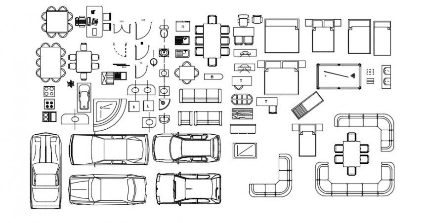 miscellaneous autocad blocks dwg file
