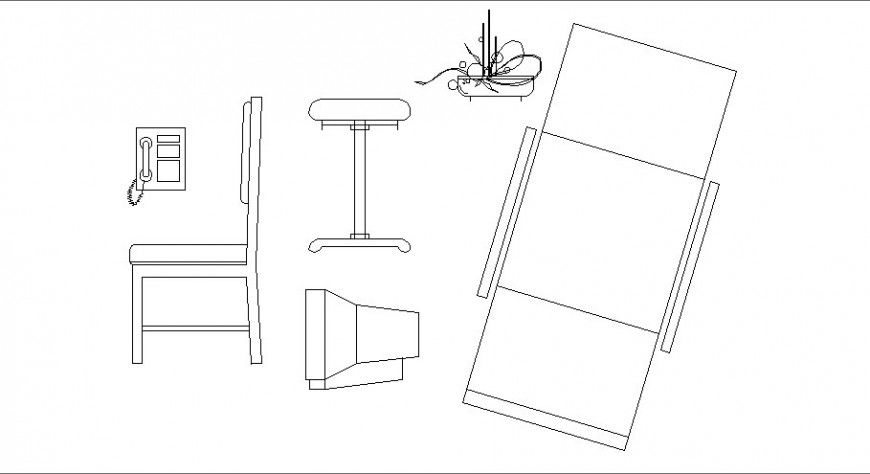 Miscellaneous desk chair, chair and hotel furniture blocks cad drawing details dwg file