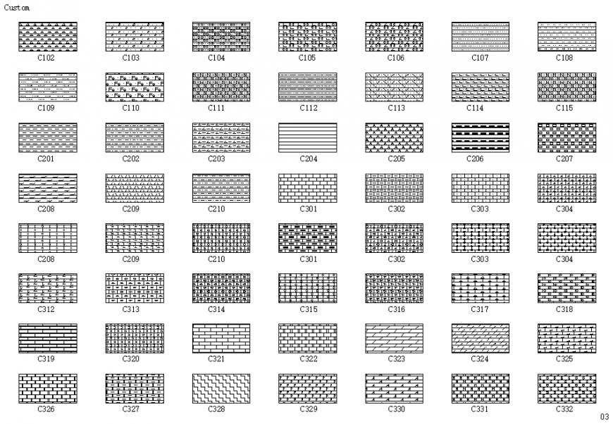 Miscellaneous dynamic tile blocks cad drawing details dwg file