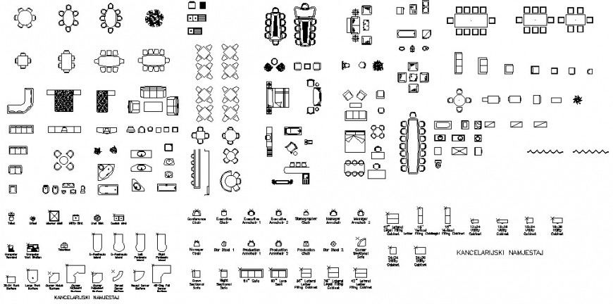 Miscellaneous kitchen furniture block elevation cad drawing details dwg file
