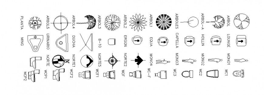 Miscellaneous mix blocks symbols cad drawing details dwg file