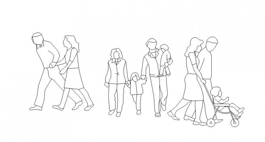 Miscellaneous people act figure blocks cad drawing details dwg file