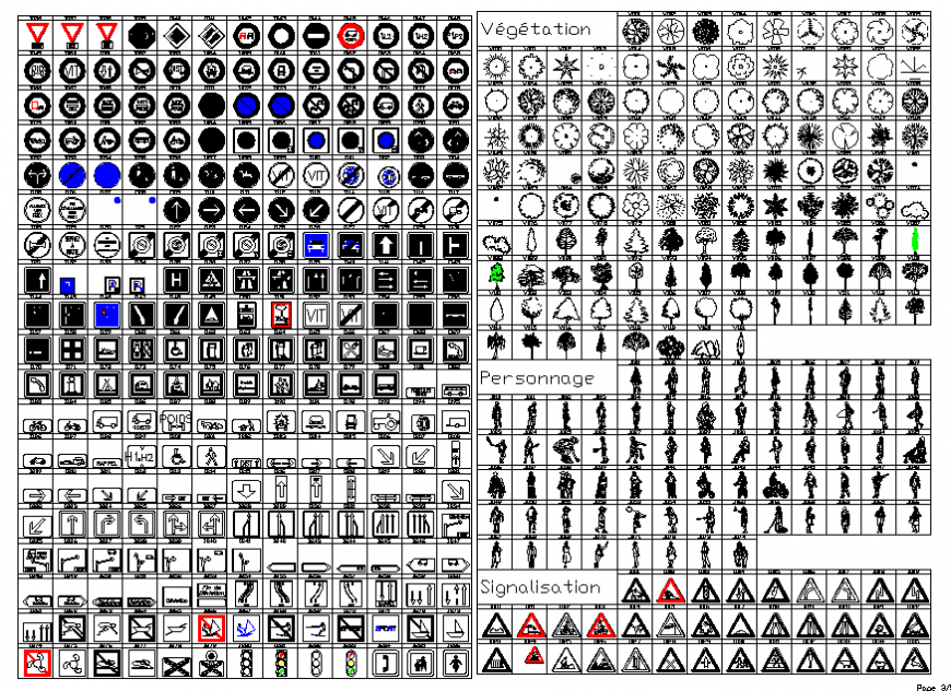 Miscellaneous sign, symbols and direction symbols blocks cad drawing details dwg file