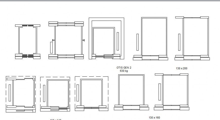 Miscellaneous wooden table elevation blocks cad drawing details dwg file