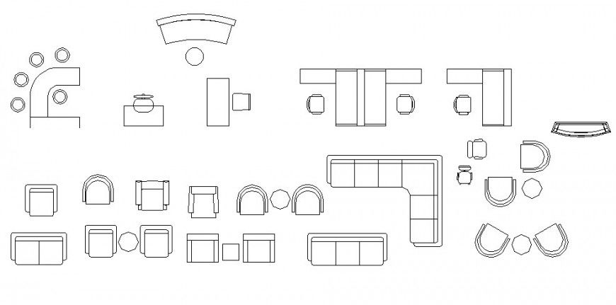 Miscellaneous wooden tables and chair elevation blocks cad drawing details dwg file