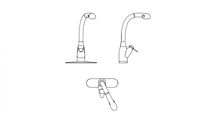 Mixer wash basin tap model