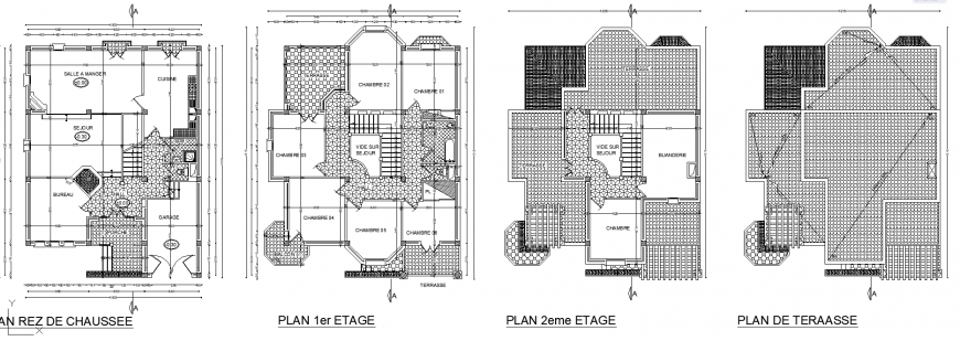 Modern art museum drawing in dwg file.