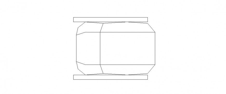 Modern chair 2d elevation block drawing details dwg file