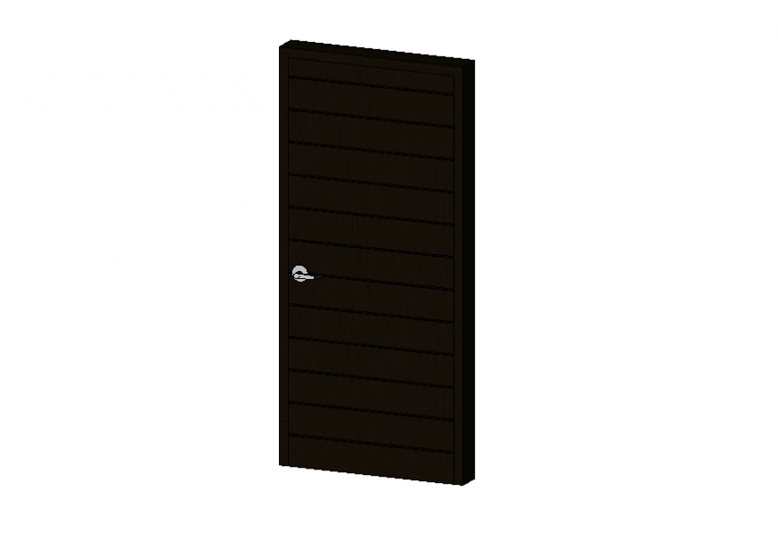 Modern door detail elevation 3d model layout 3d max file
