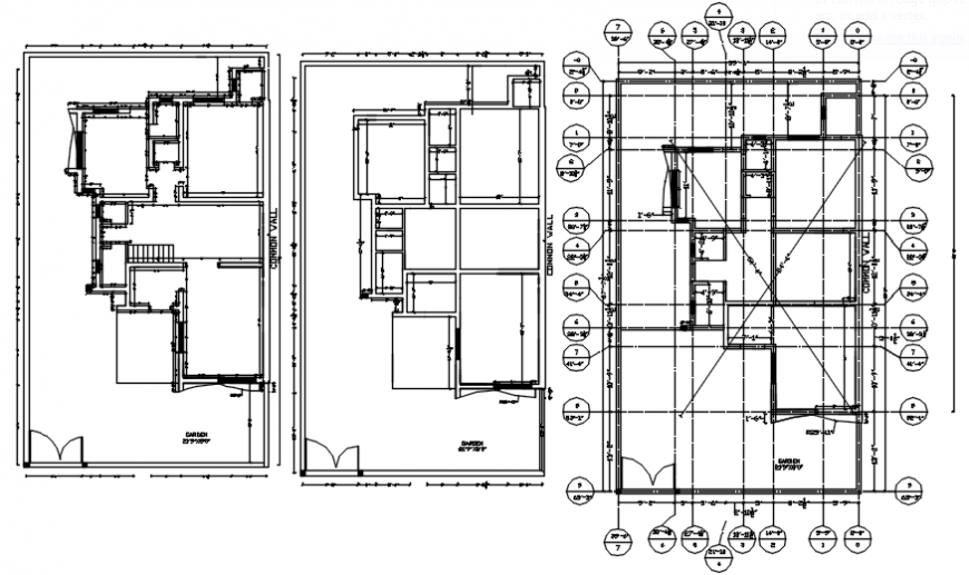 Modern house drawing top view autocad file