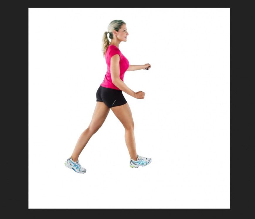 Modern young woman detail layout 3d model JPEG file