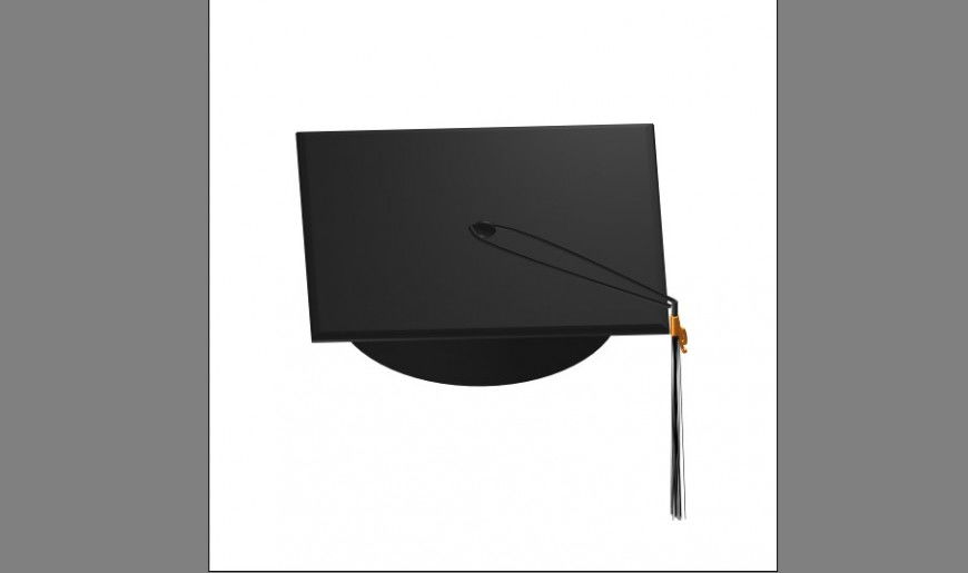 Morter board hat detail playing equipment block 3d model layout 3d max file