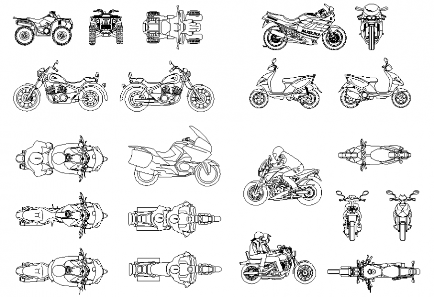 Motorbike 2 d modal layout file