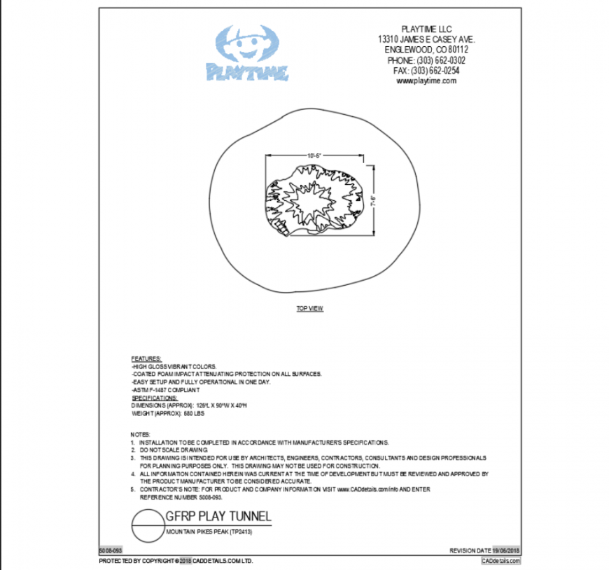 Mountain pikes peak kids play equipment cad block design dwg file