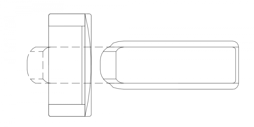 MRI ct scan machine top view plan 2d dwg file