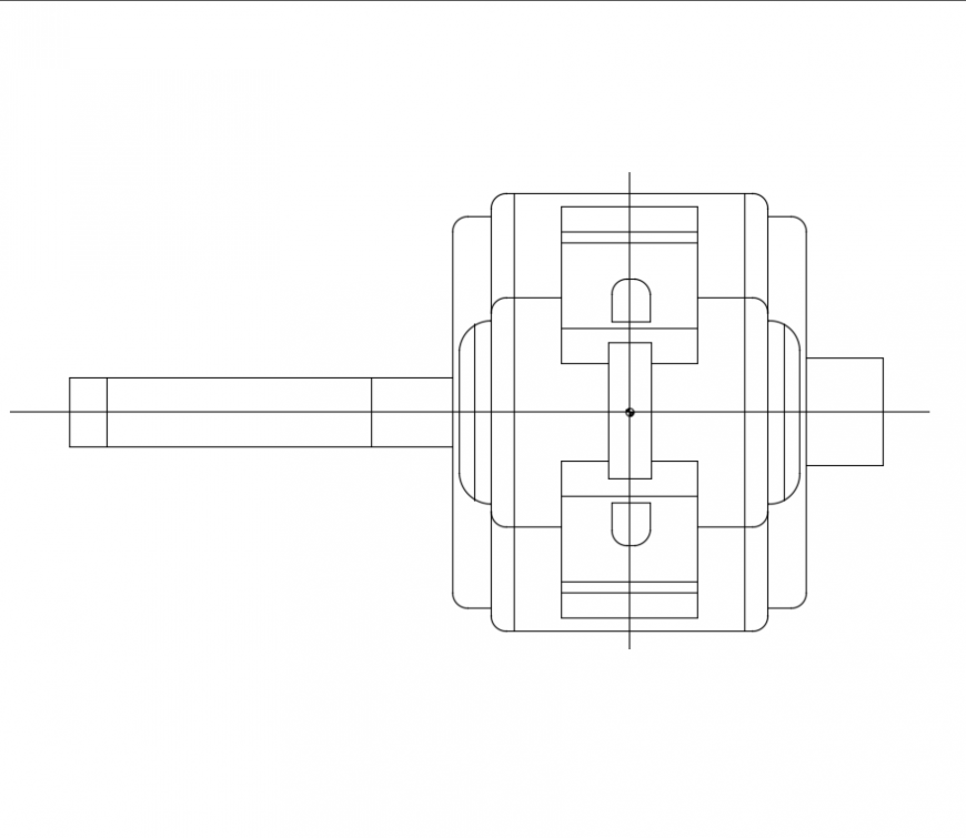 MRI scan machine of clinic cad drawing details dwg file