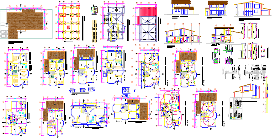 Multi Family Housing Architectural Floor Plan With Layout Design