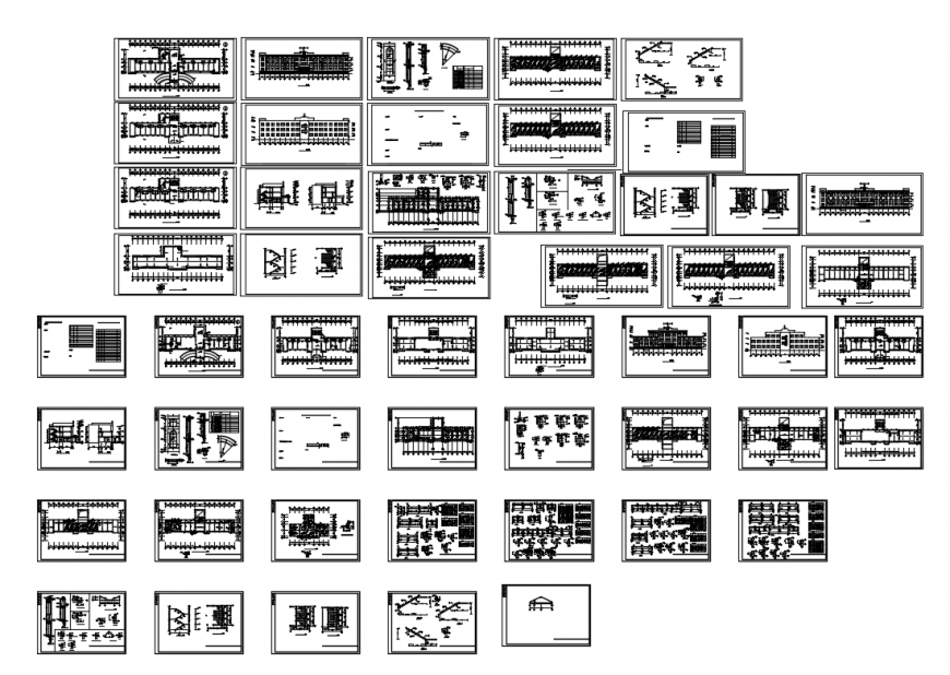 Multi-flooring multi-specialty hospital detailed architecture project dwg file