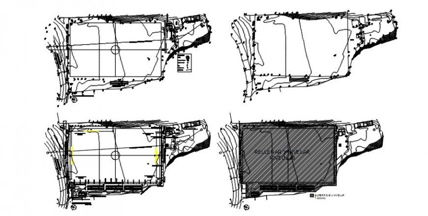 Multi-purpose auditorium hall site plan and location cad drawing details dwg file