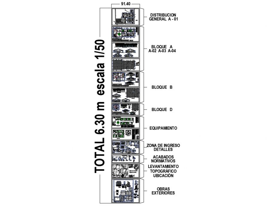 Multi-story hospital detailed architecture project dwg file