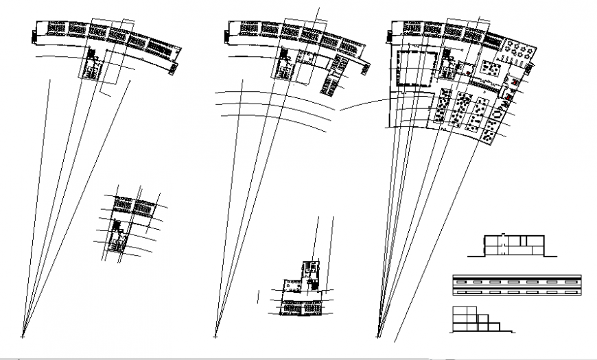 Multi-story luxuries hotel building architecture project details dwg file