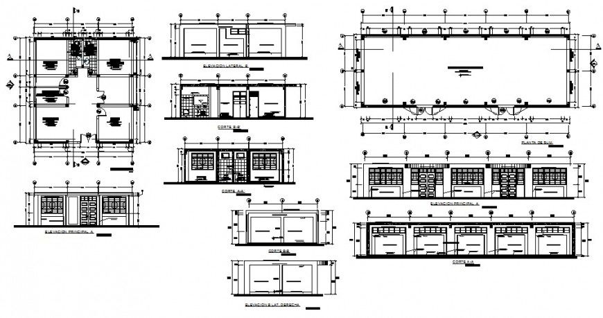Multi store detail drawing in AutoCAD file.