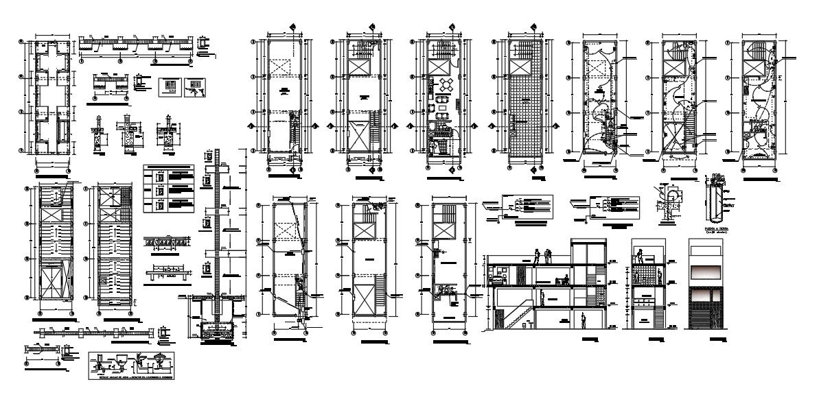 multifamily housing project AutoCAD File